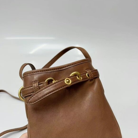 Miu Miu Vintage Leather Crossbody Bag - Brown - Picture 3 of 7